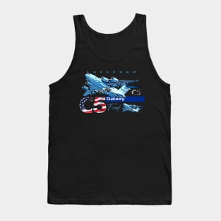 C-5 Galaxy Us Air Force Military Aircraft Tank Top